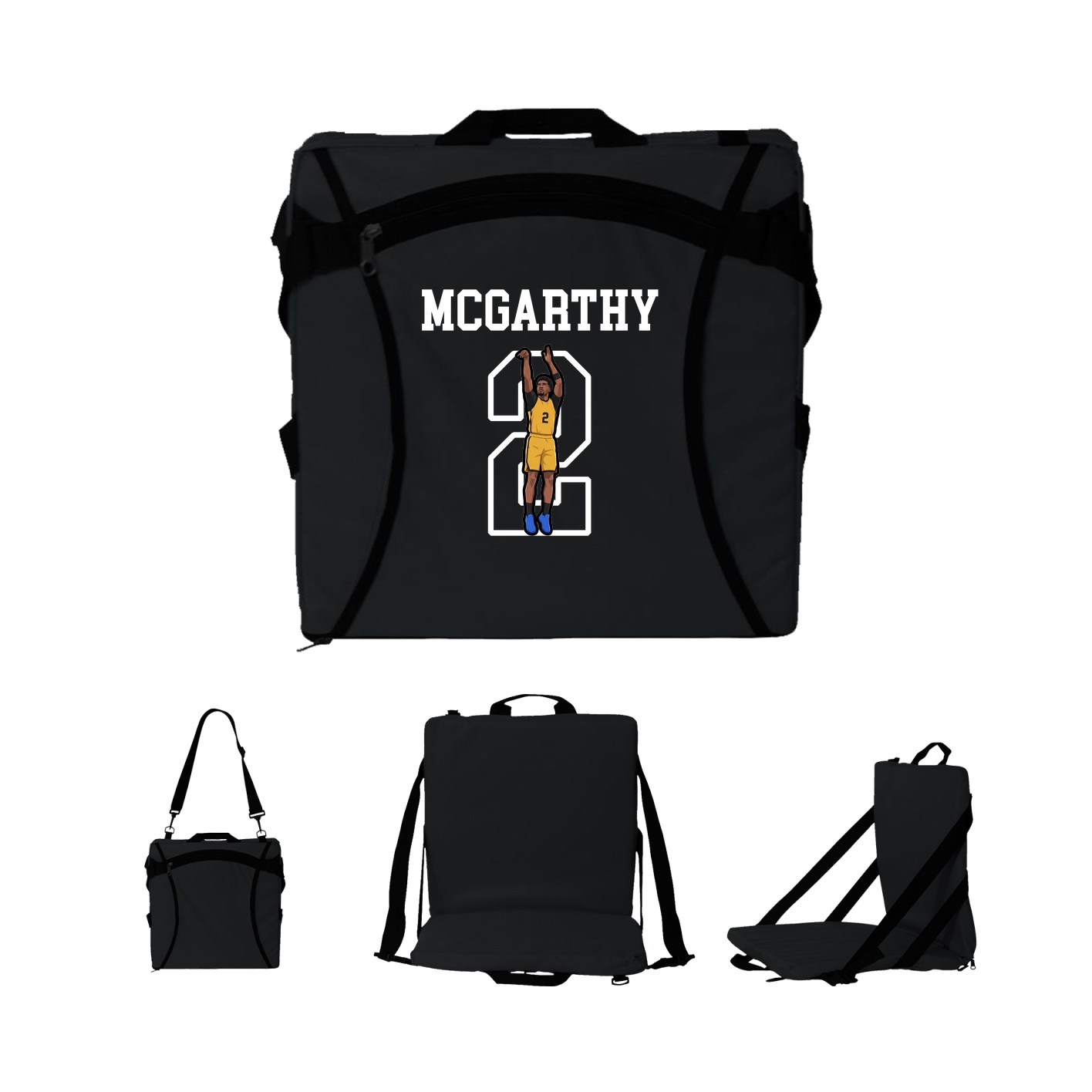 Folding Stadium Seat — Shirsey in Black