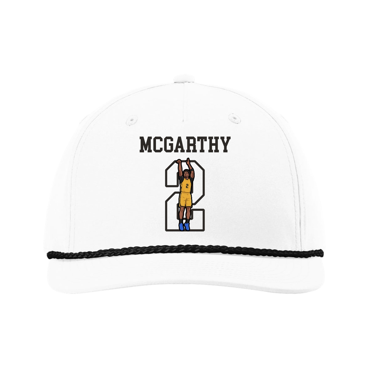Five-Panel Classic Rope Cap — Shirsey in White