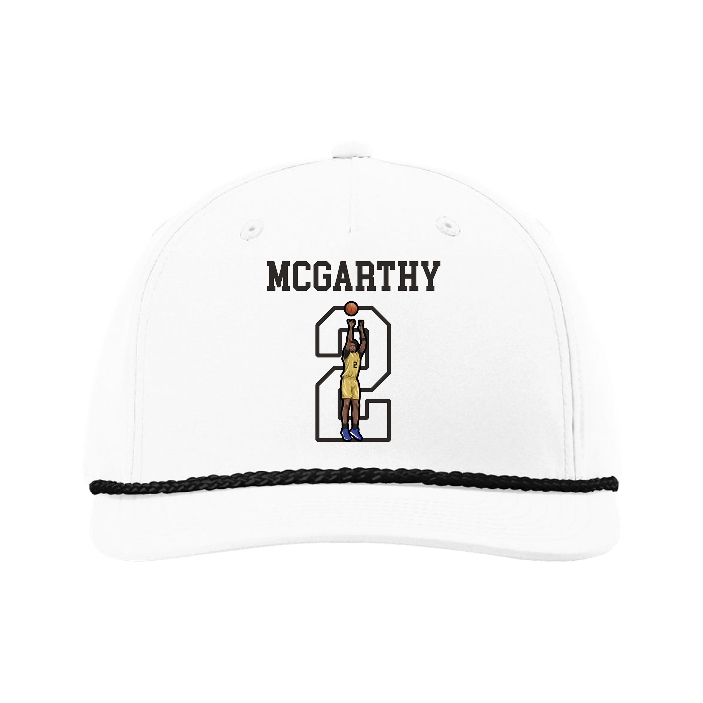 Five-Panel Classic Rope Cap — Shirsey in White