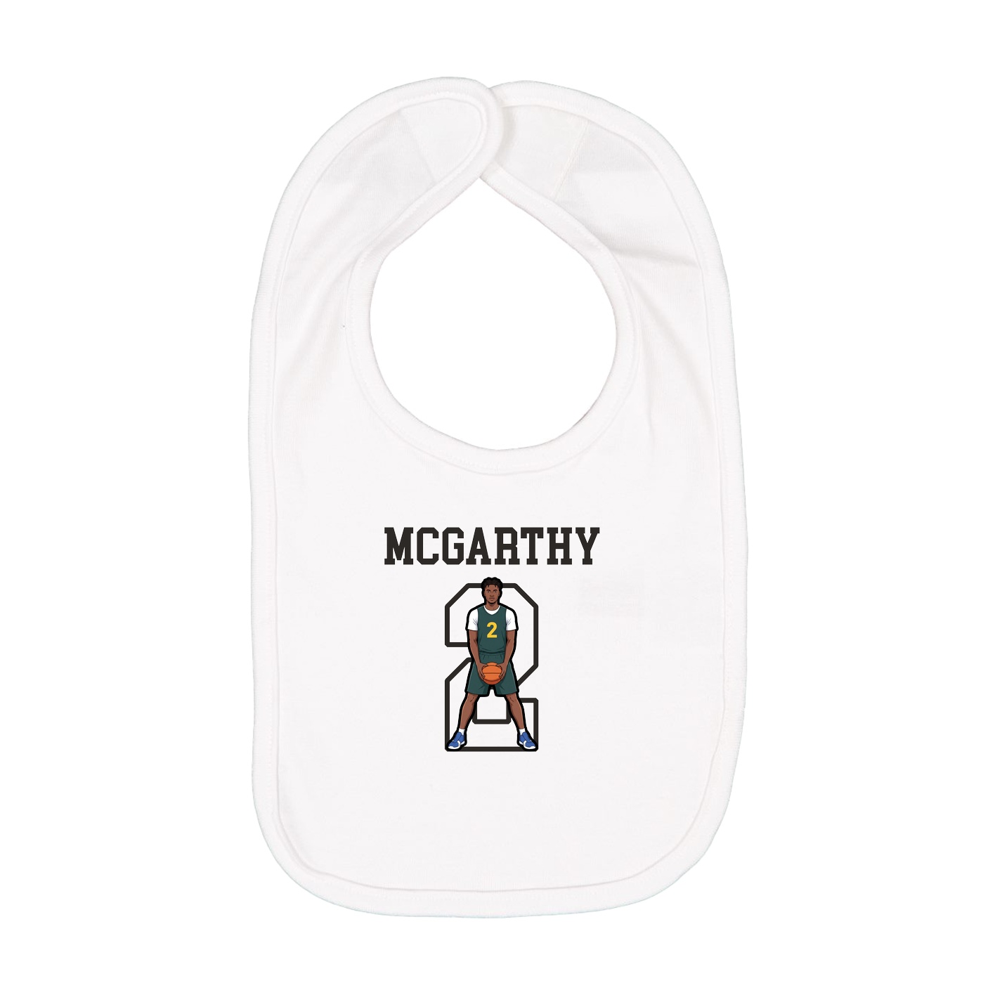 Infant Bib — Shirsey in White
