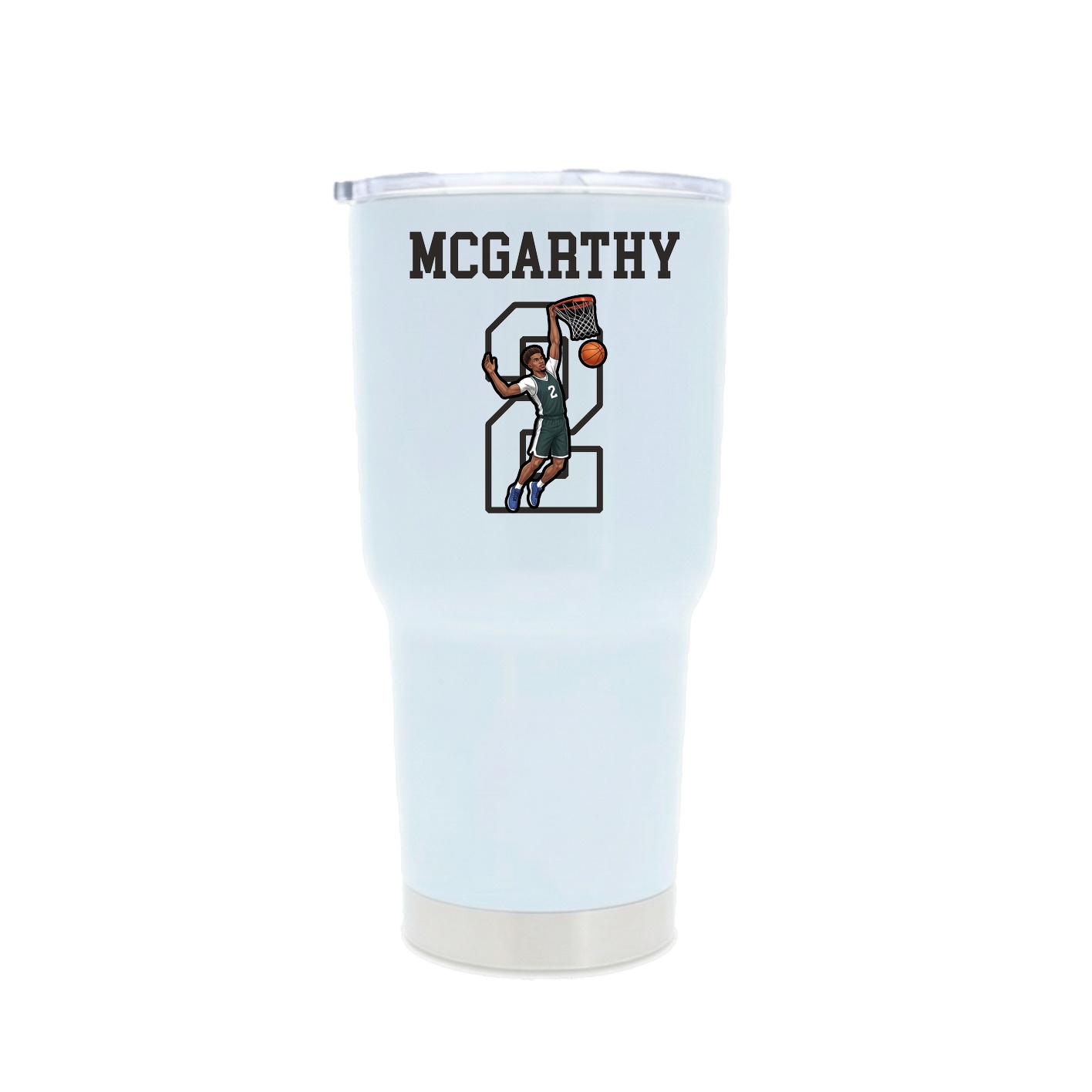 30oz Stainless Steel Tumbler — Shirsey in White