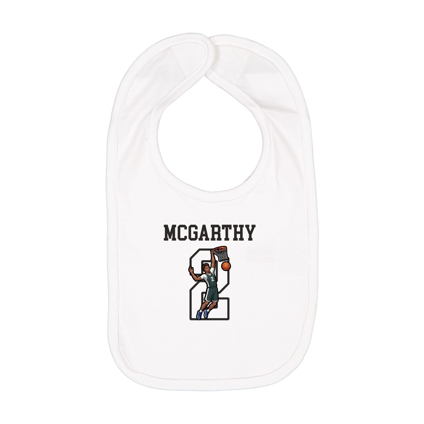 Infant Bib — Shirsey in White