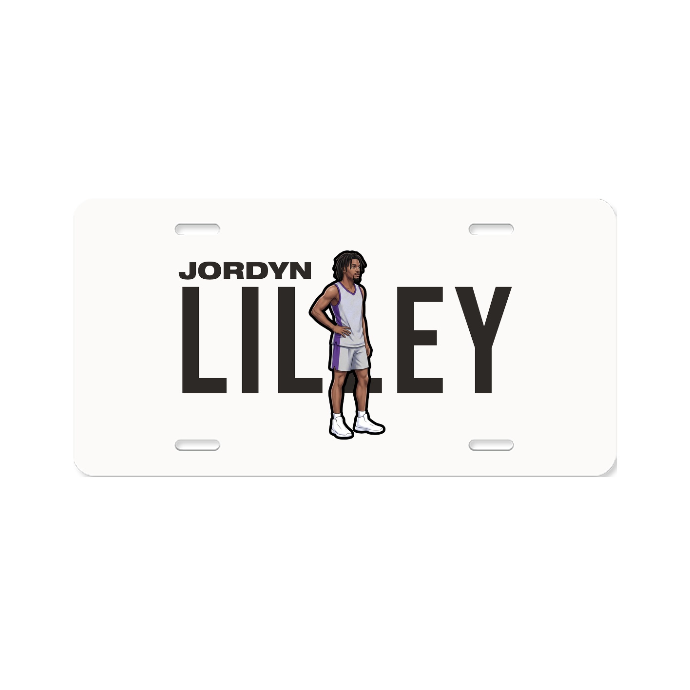 License Plate — Player Name in Classic