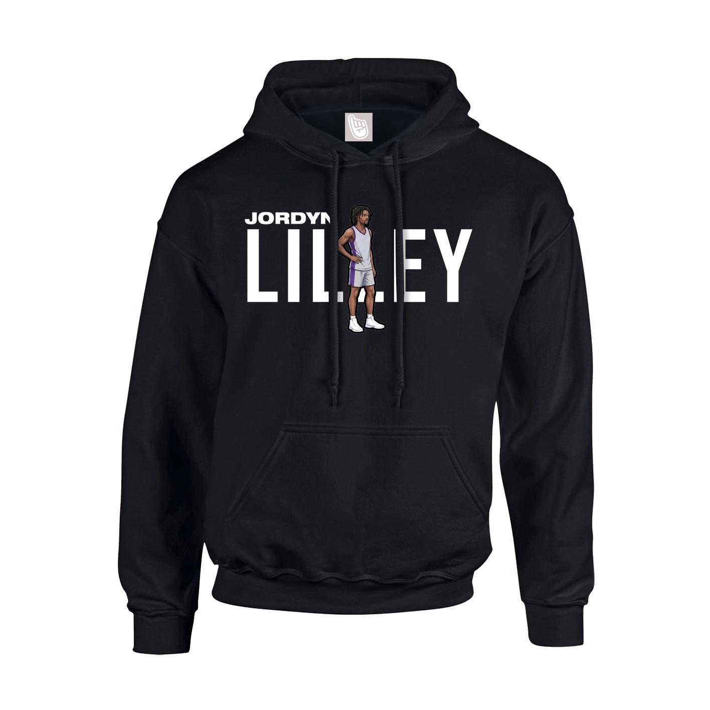 Youth Hoodie — Player Name in Black
