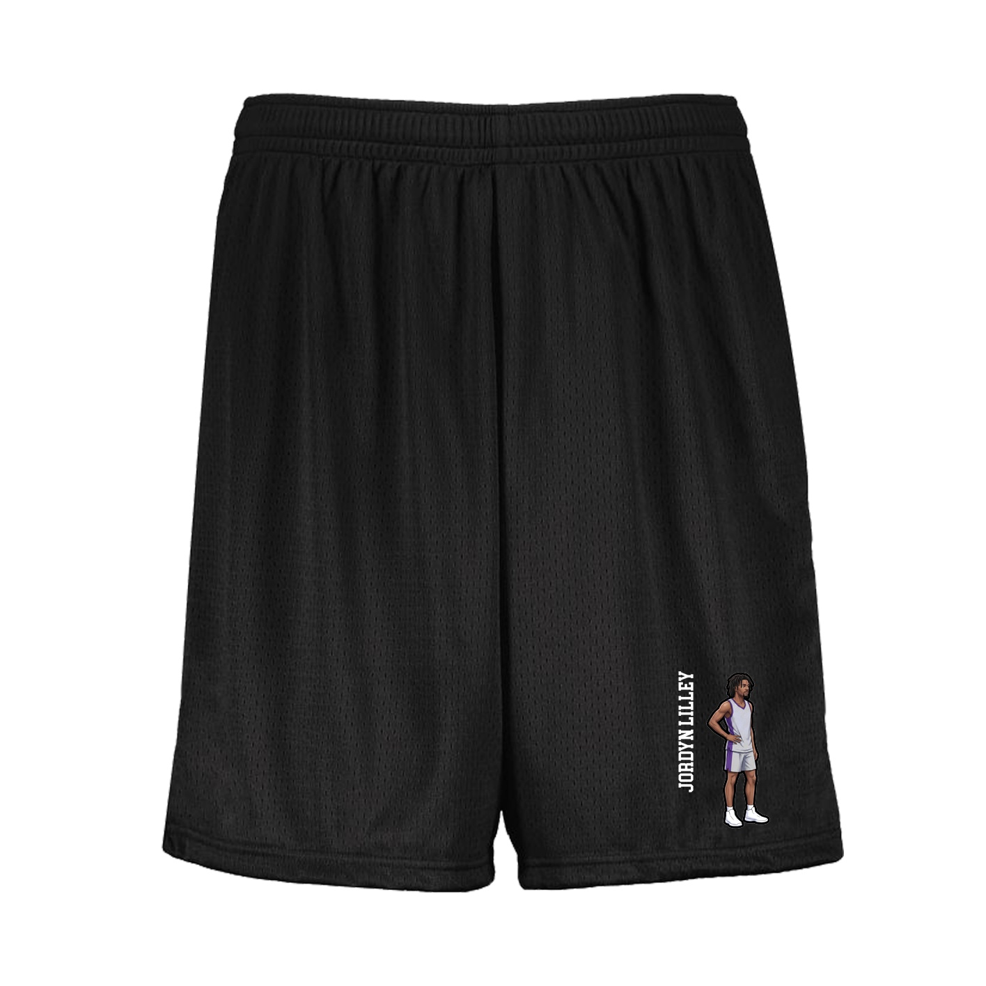 Shorts — Name Vertical in Black