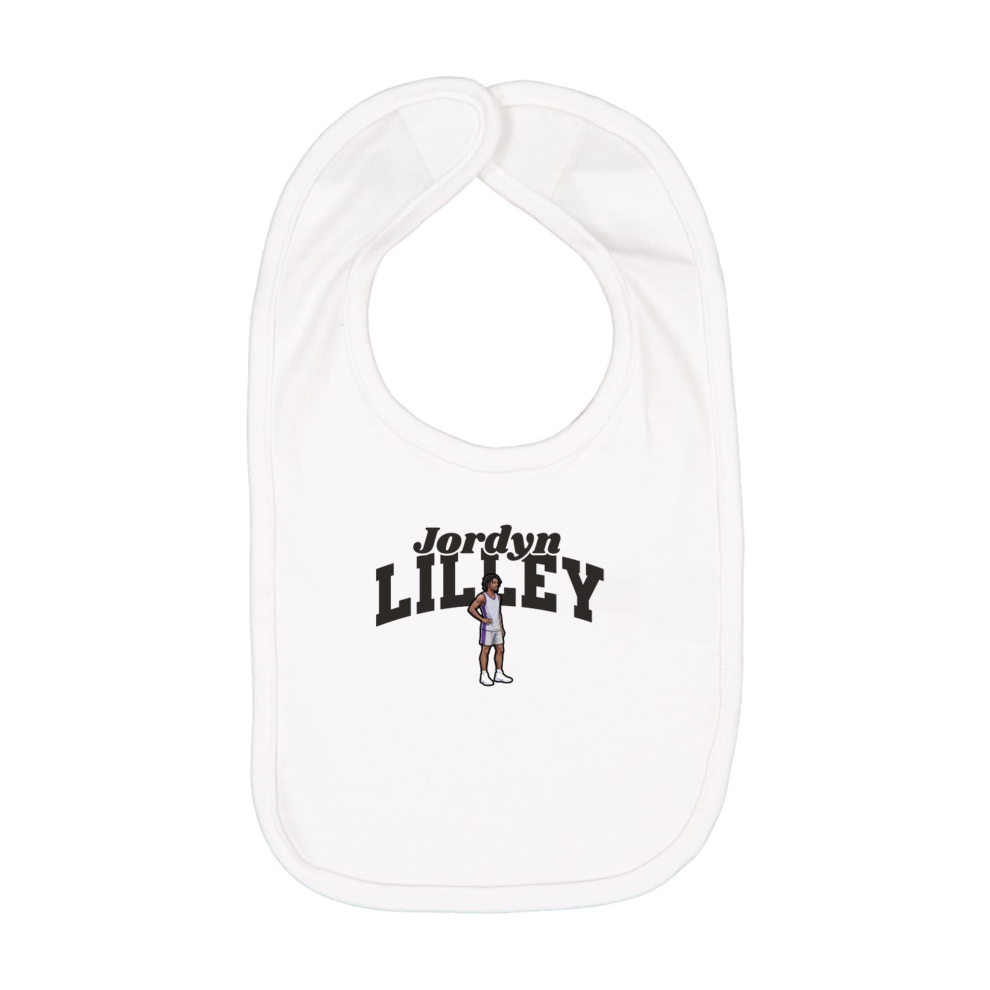 Infant Bib — Signature Arch in White