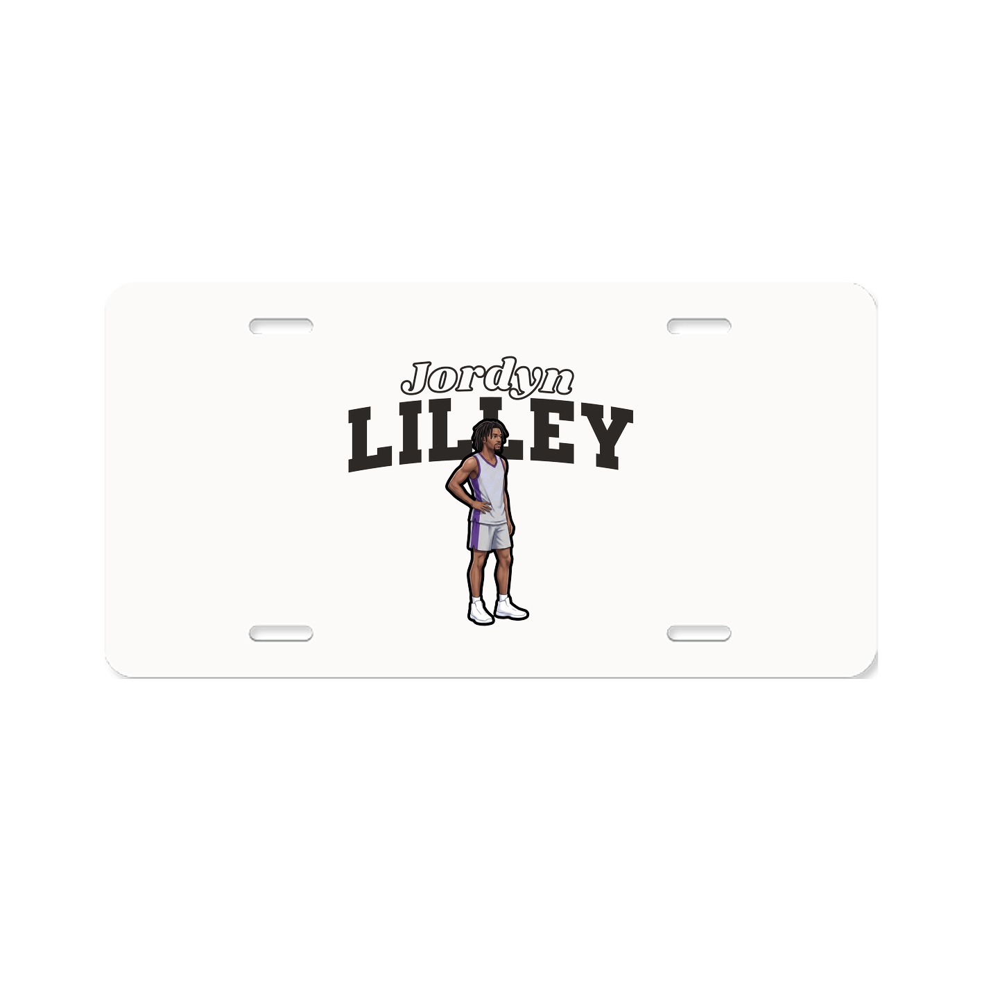 License Plate — Name Arch in Classic