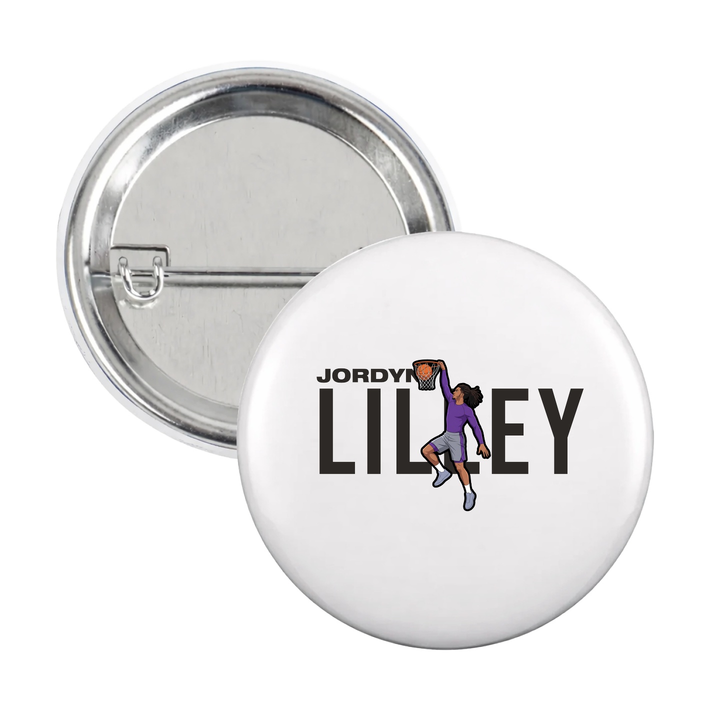Game Day Button — Player Name in White