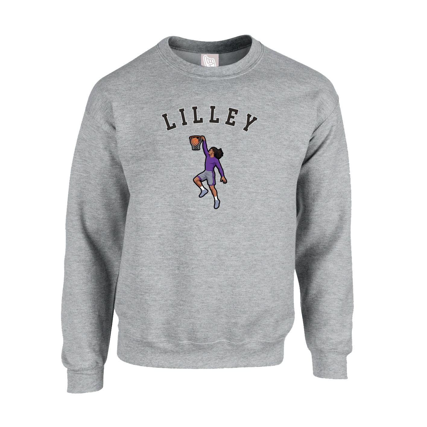 Fleece Crew — Shirsey Arch in Grey