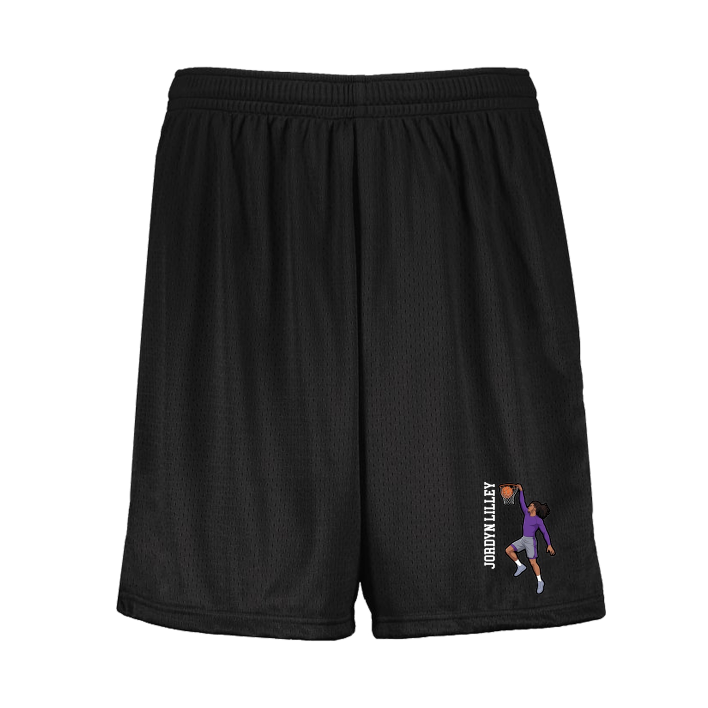 Shorts — Name Vertical in Black