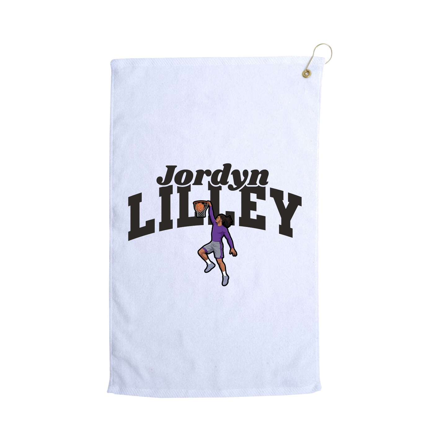 Golf Towel — Signature Arch in White