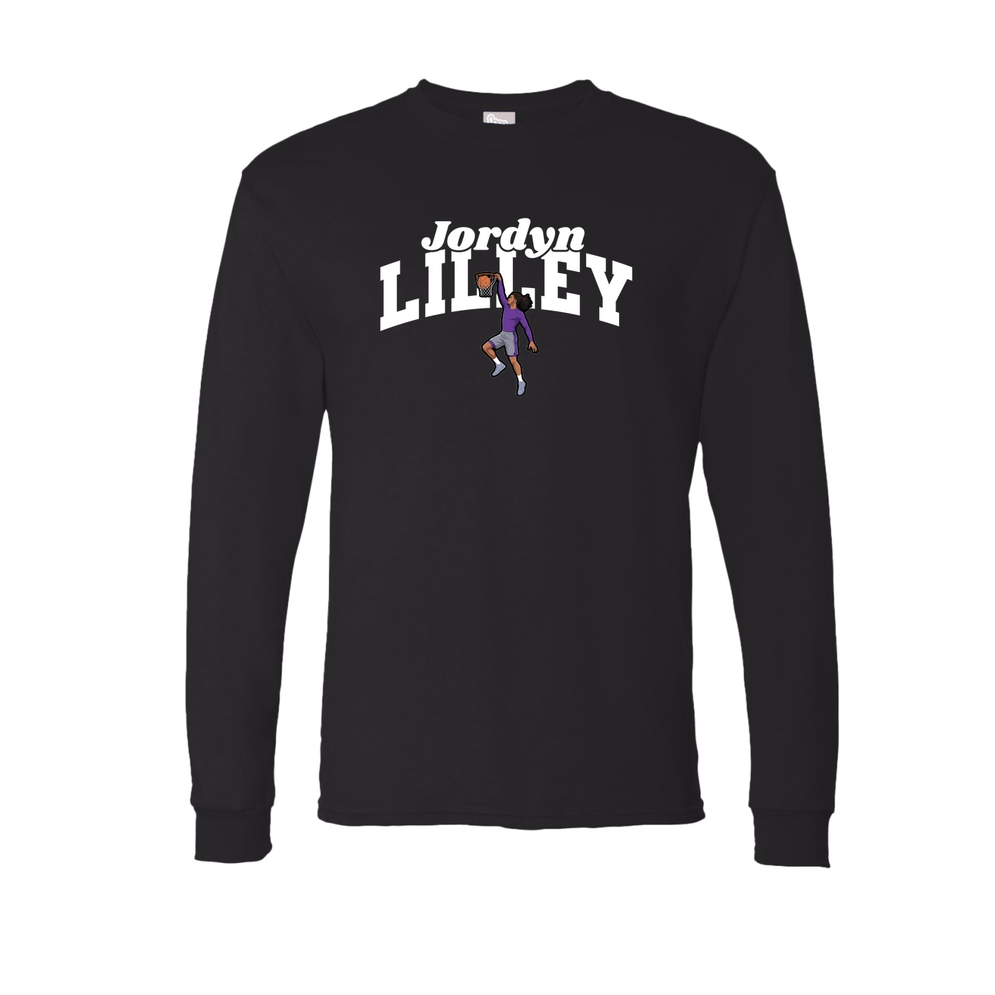 Long Sleeve Tee — Signature Arch in Black