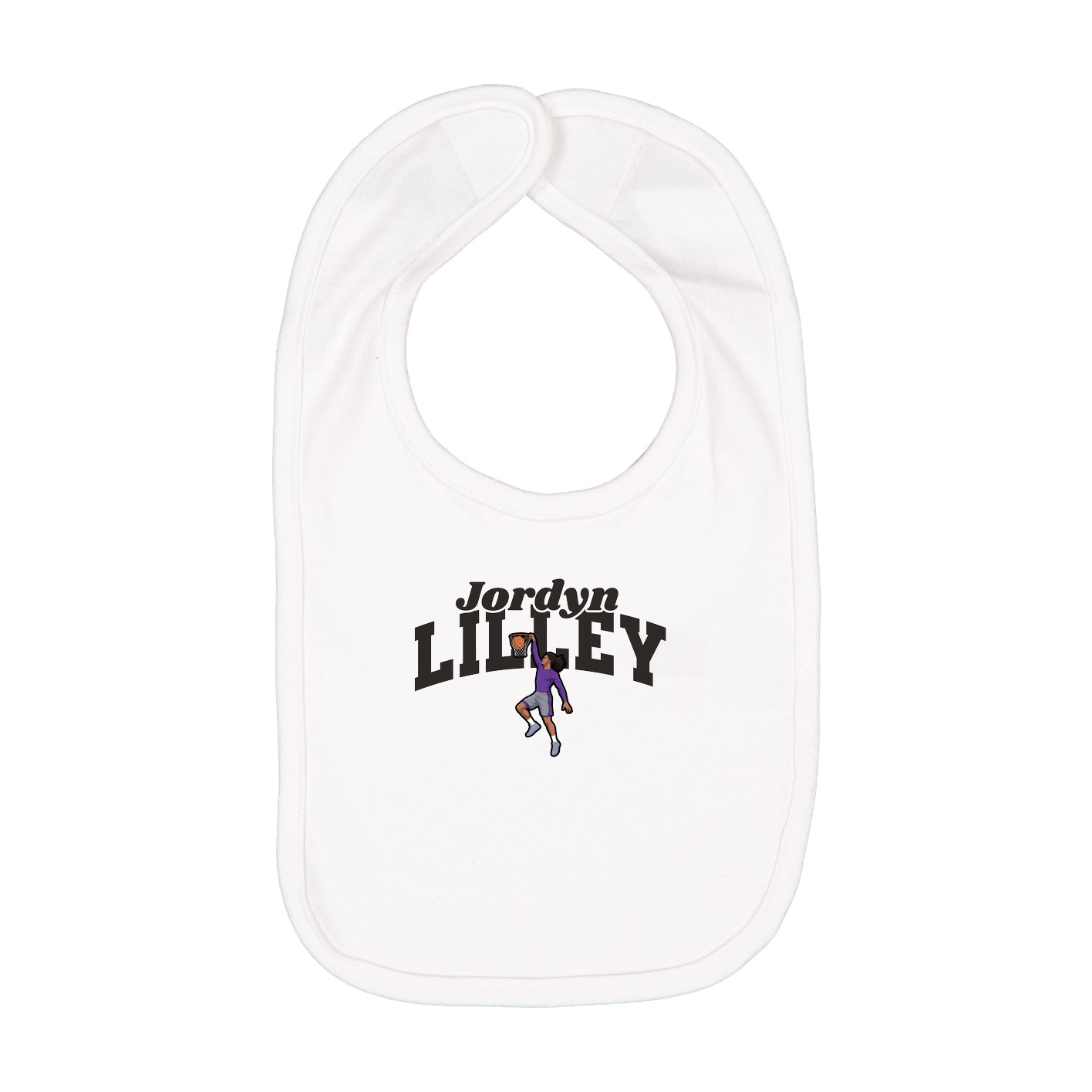 Infant Bib — Signature Arch in White