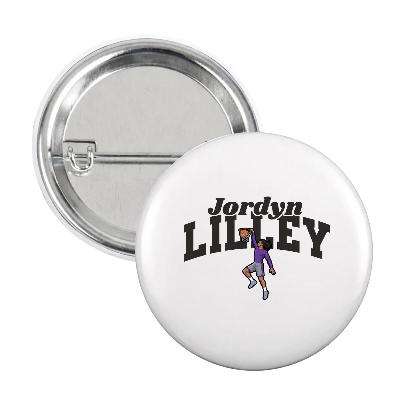 Game Day Button — Signature Arch in White