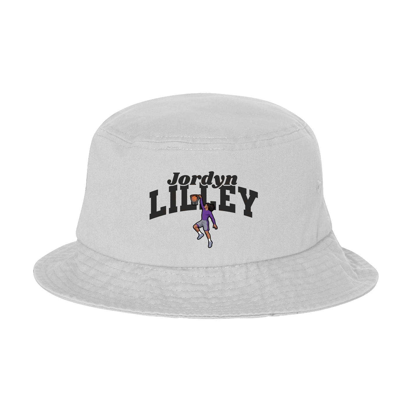 Bucket Cap — Signature Arch in White