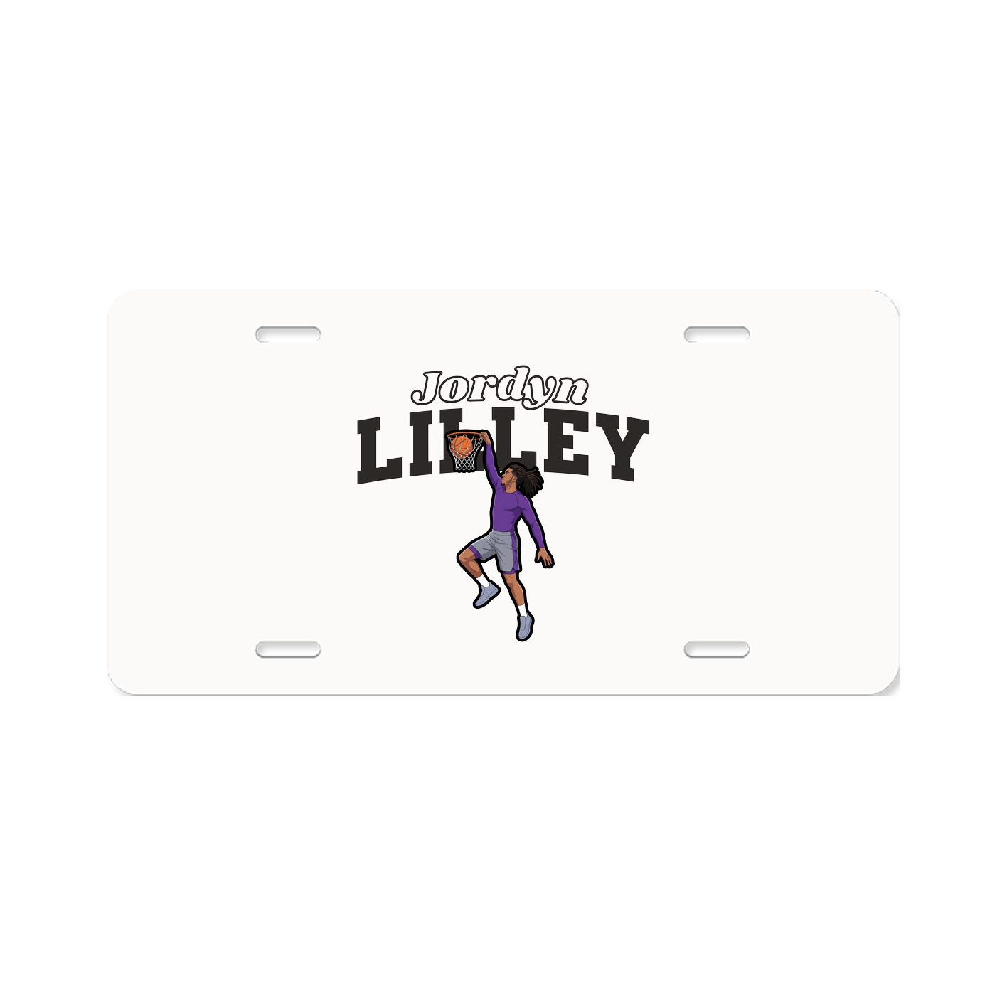 License Plate — Name Arch in Classic