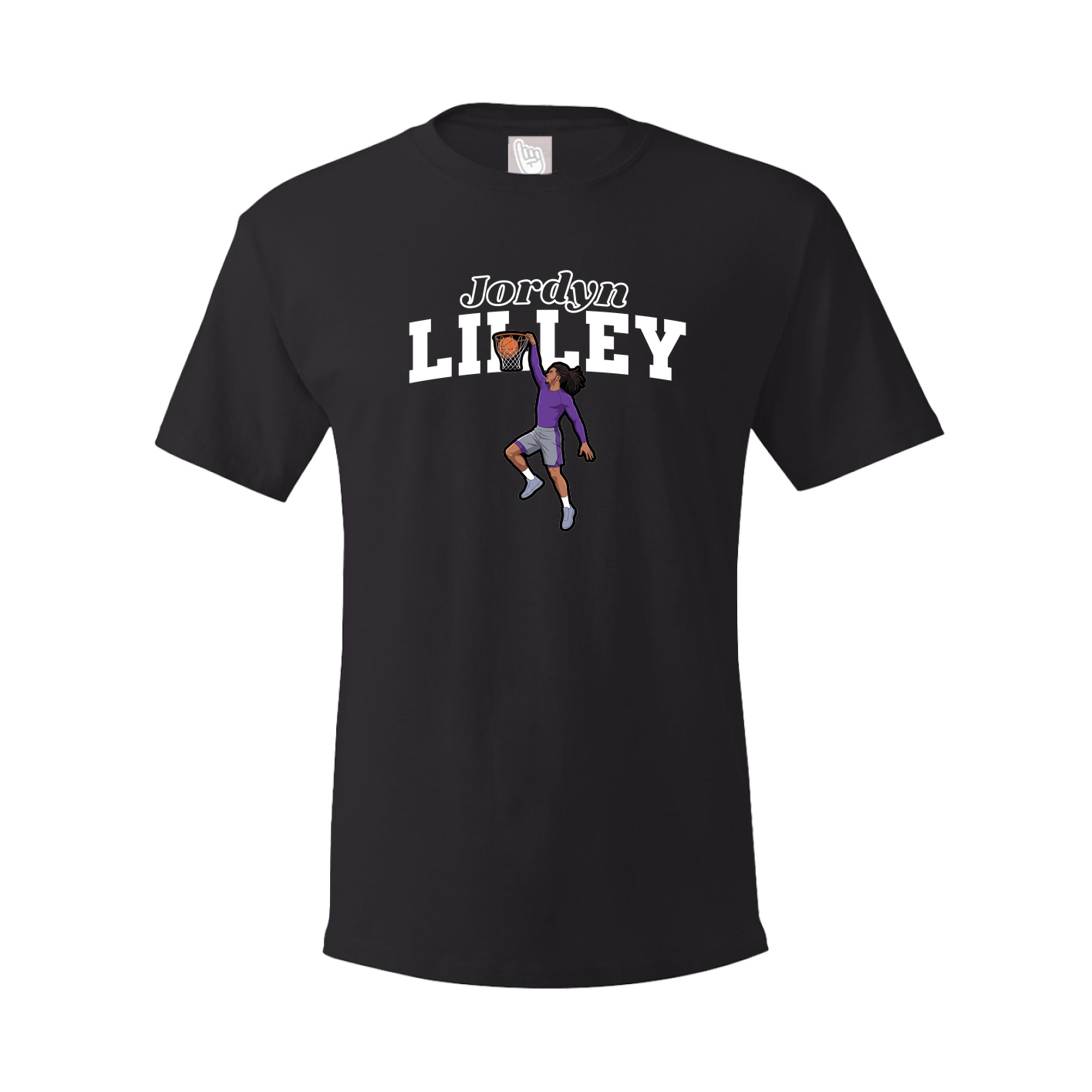 Youth Tee — Name Arch in Black