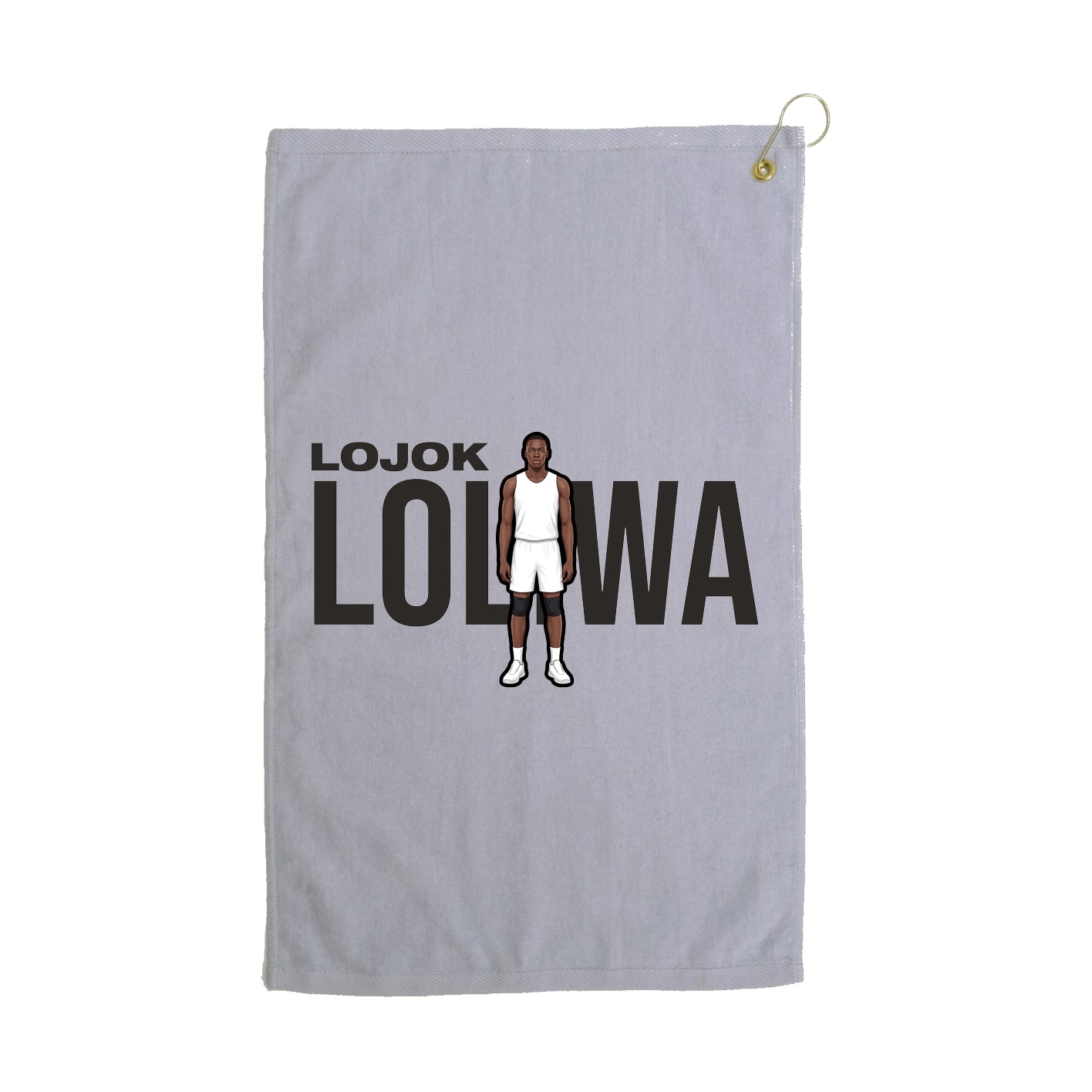 Golf Towel — Player Name in Grey
