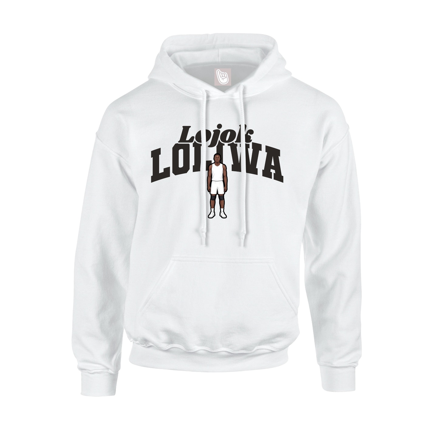 Youth Hoodie — Signature Arch in White
