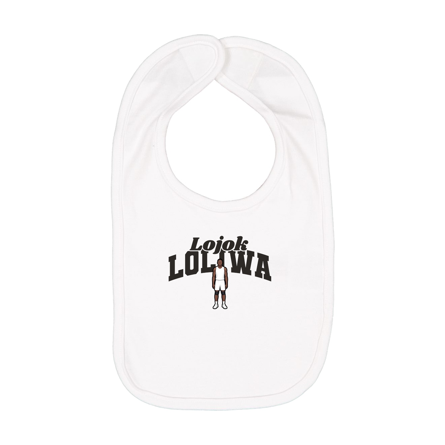 Infant Bib — Signature Arch in White