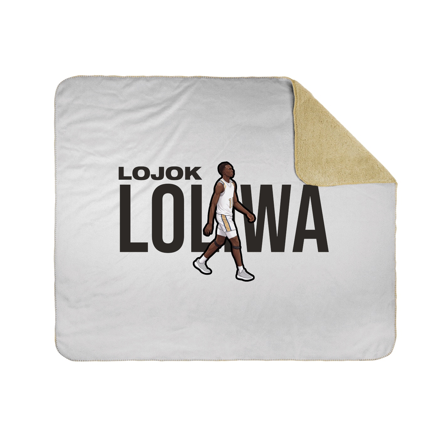 Throw Blanket — Player Name in White