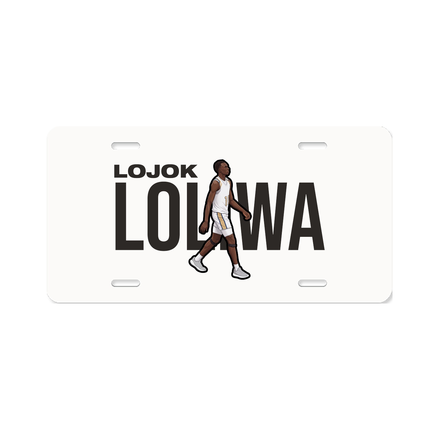 License Plate — Player Name in Classic
