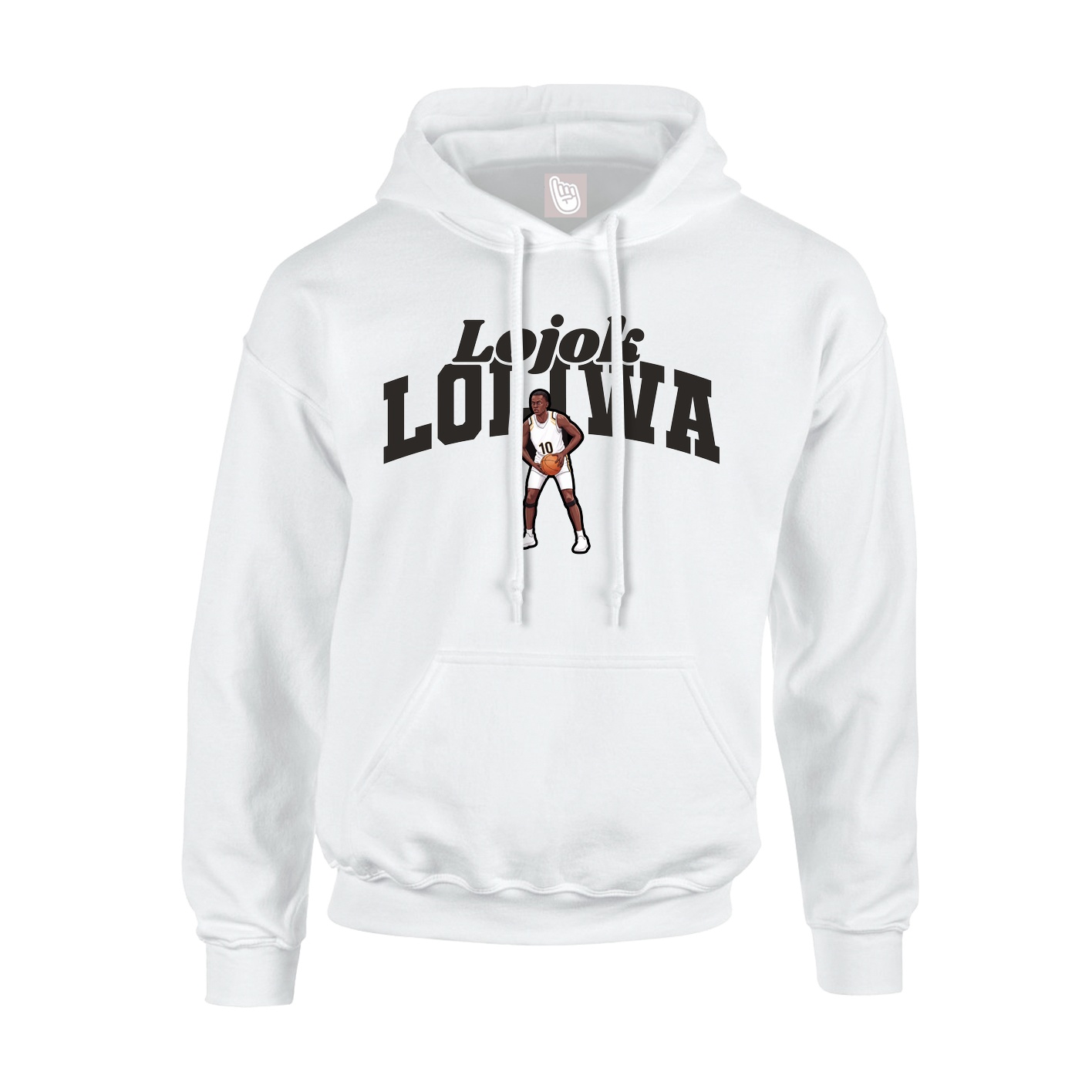 Hoodie — Signature Arch in White