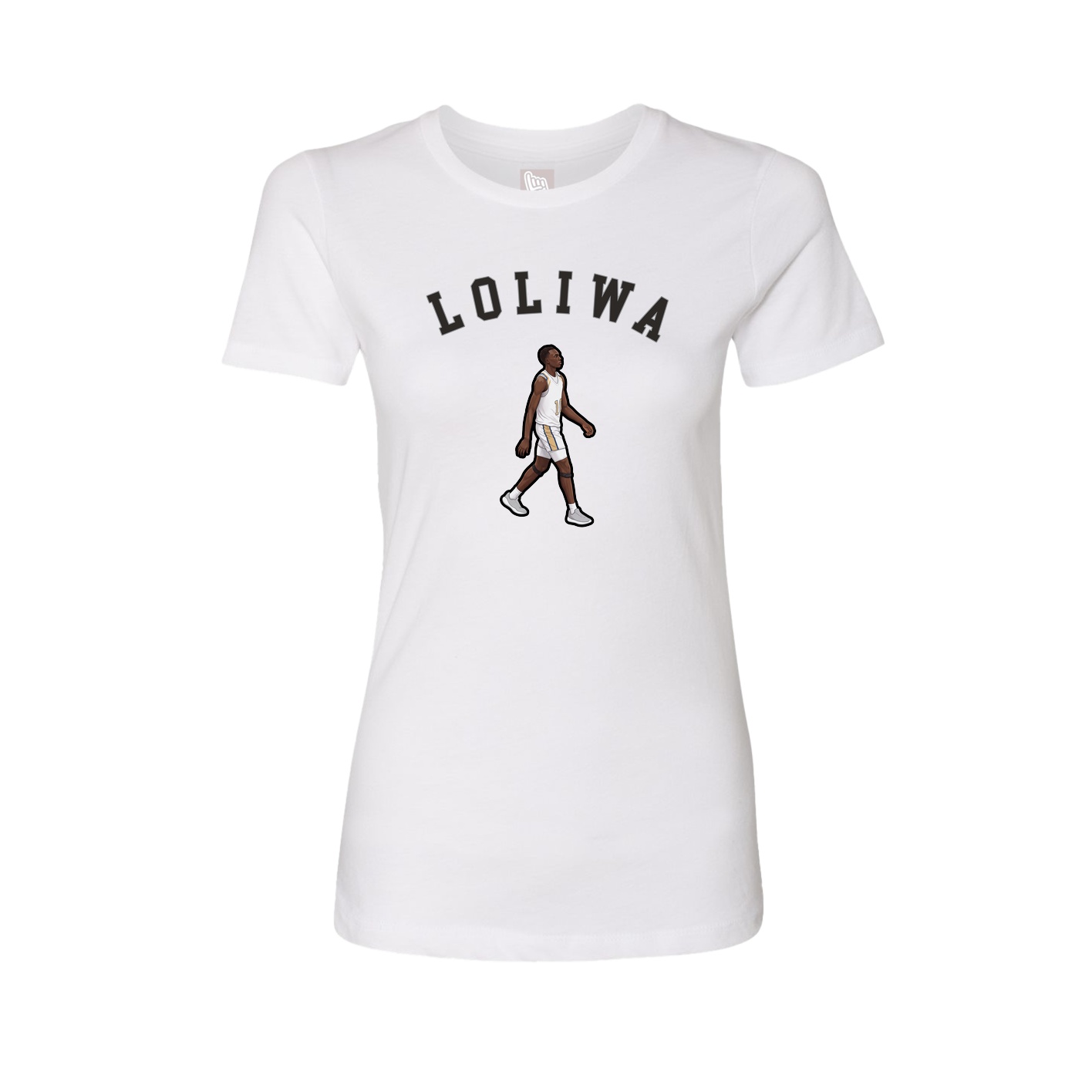 Fitted Women's Tee — Shirsey Arch in White