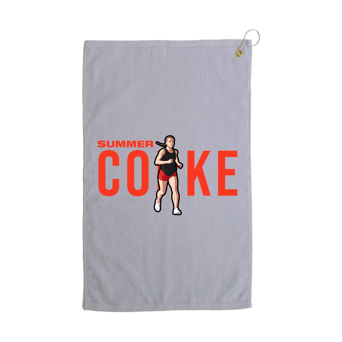 Golf Towel — Player Name in Grey