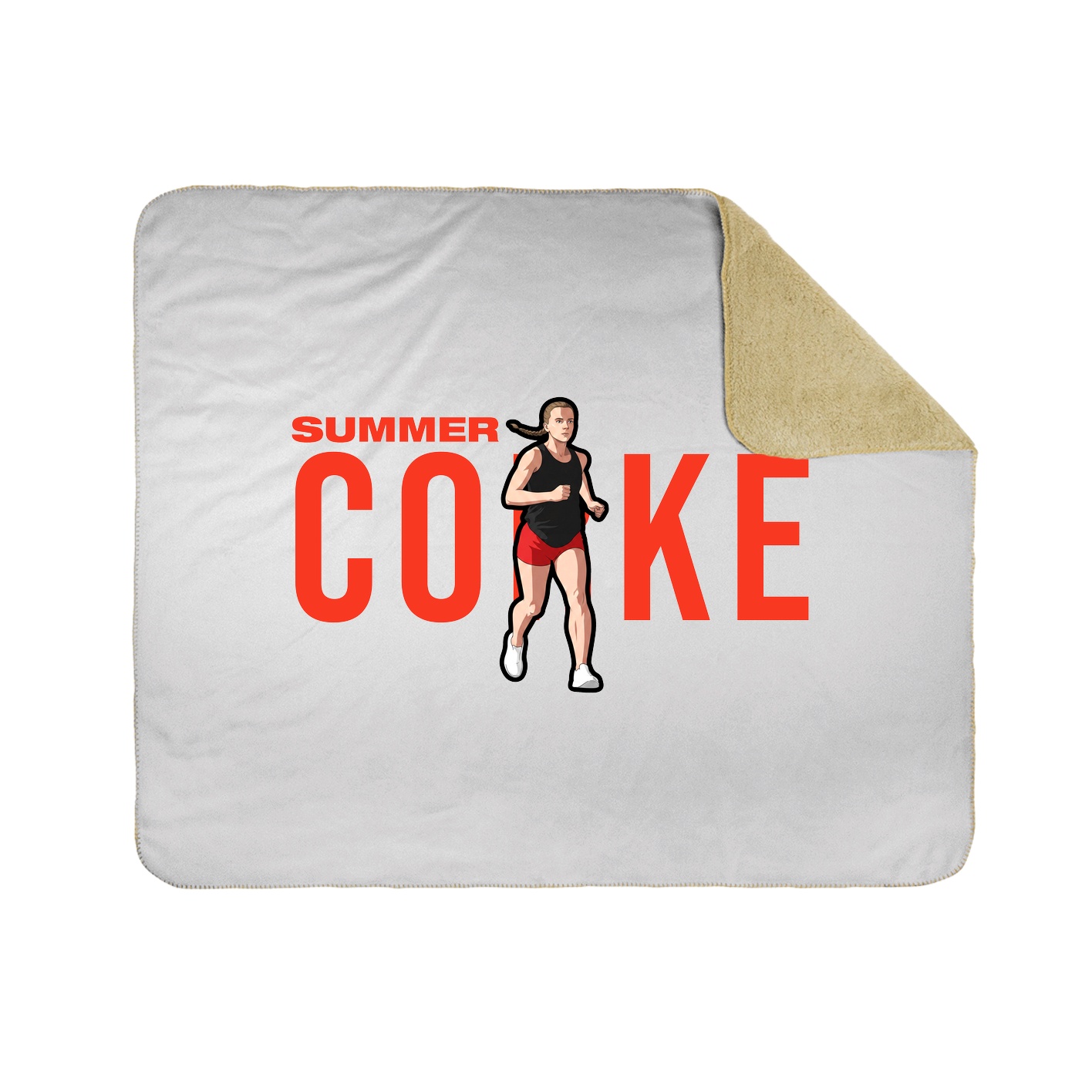 Throw Blanket — Player Name in White