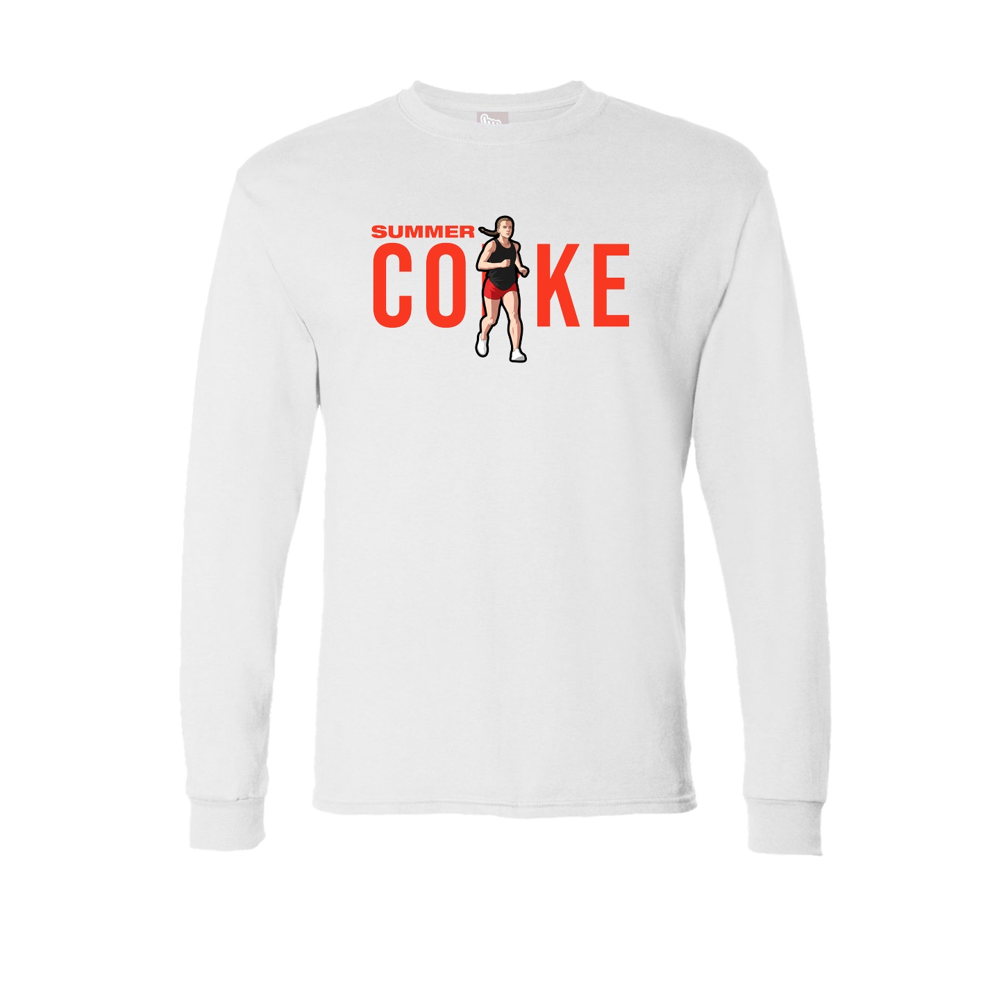 Long Sleeve Tee — Player Name in White