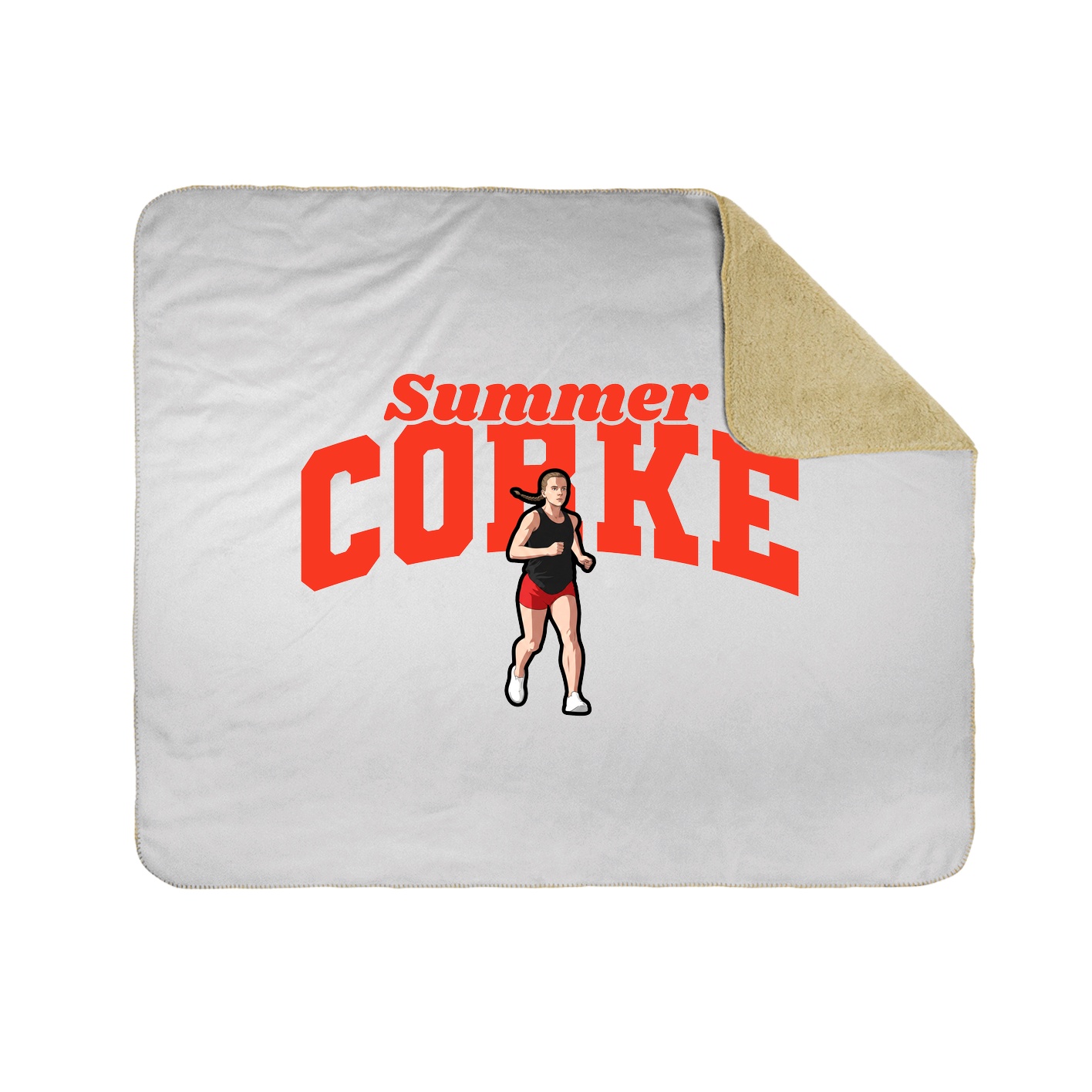 Throw Blanket — Signature Arch in White
