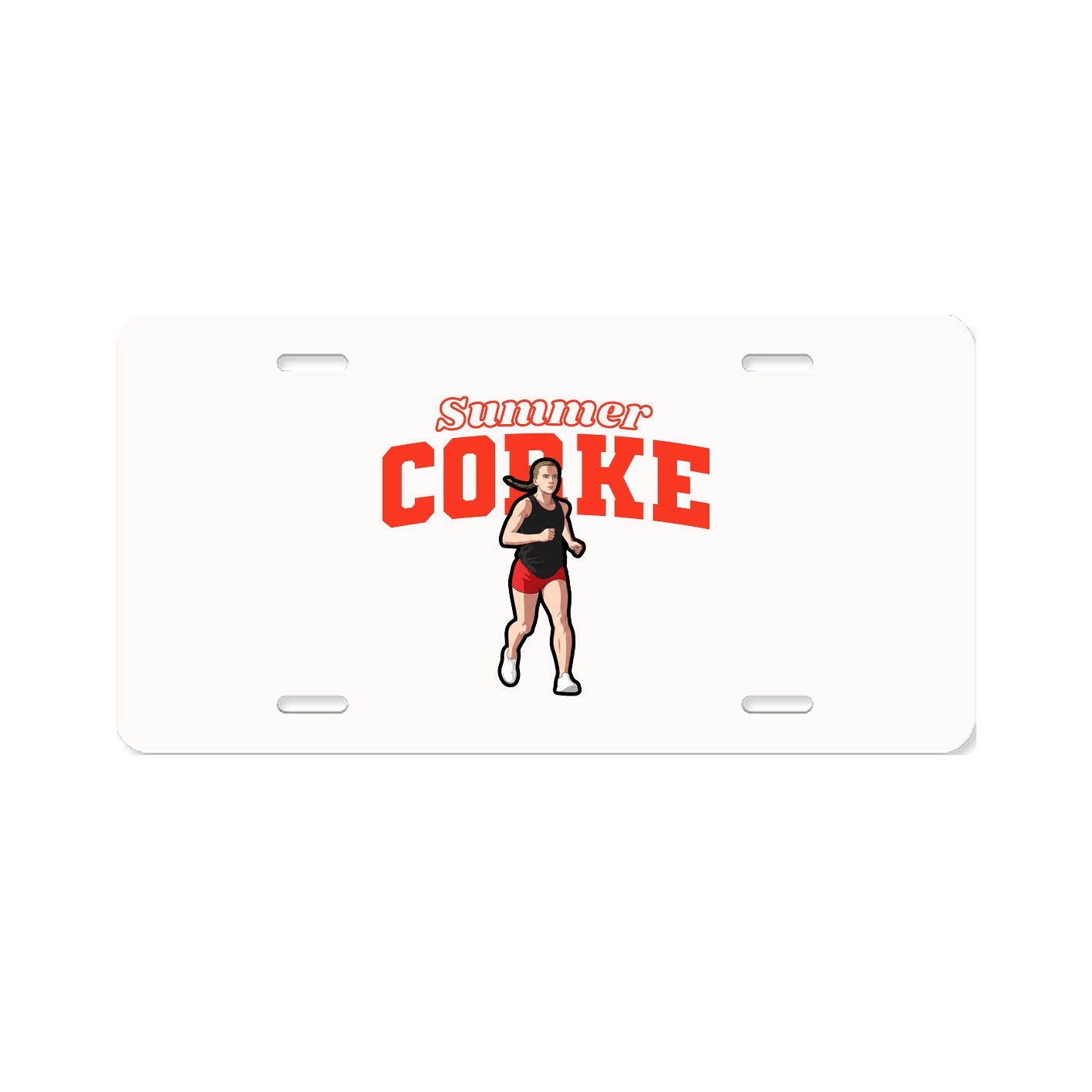 License Plate — Name Arch in Classic