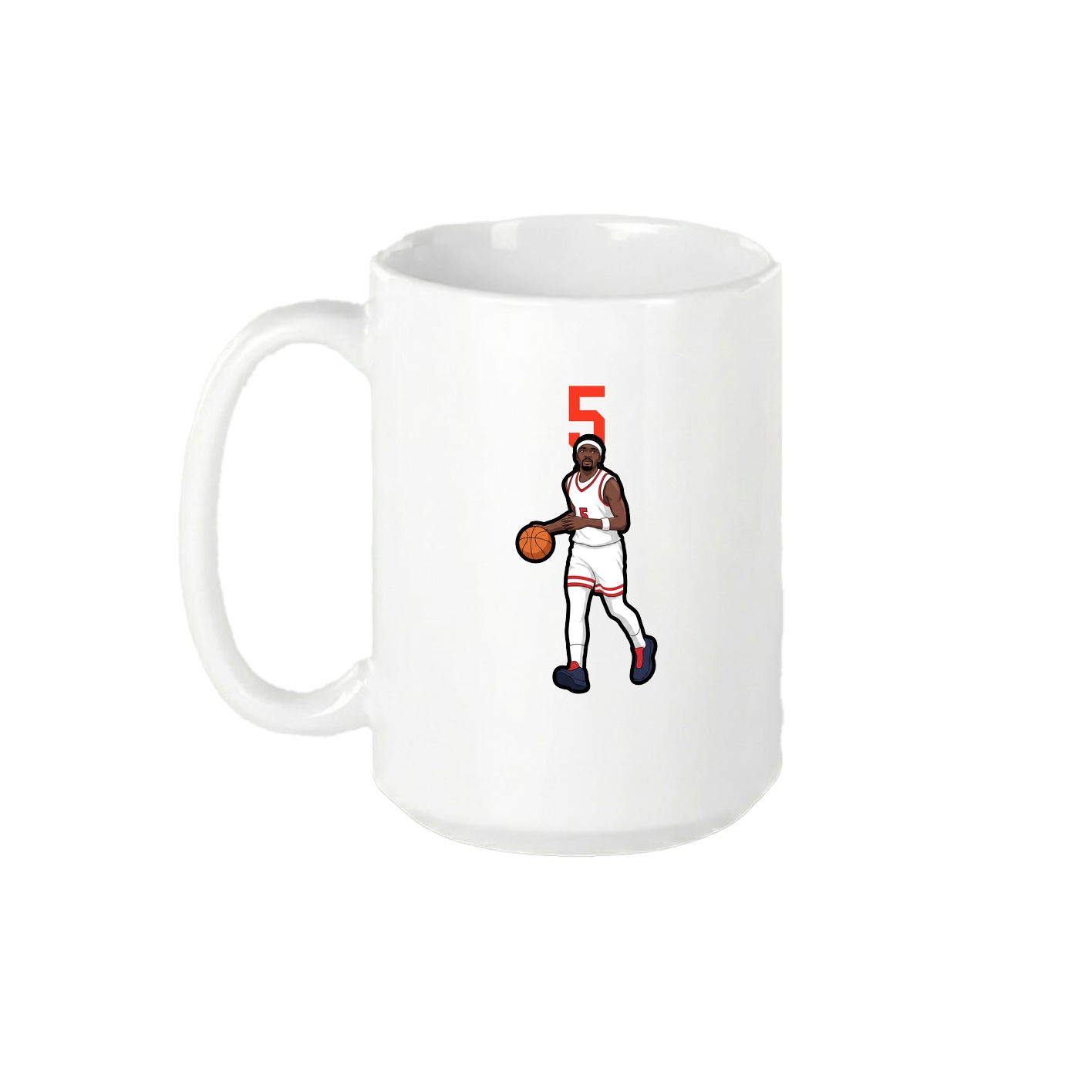 15oz Coffee Mug — Number Top in White