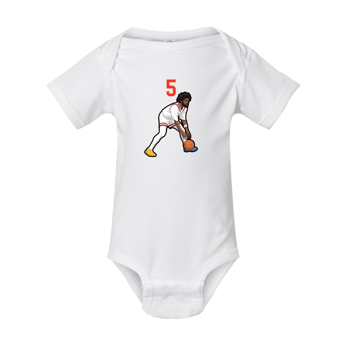 Baby Onesie — Number Top in White