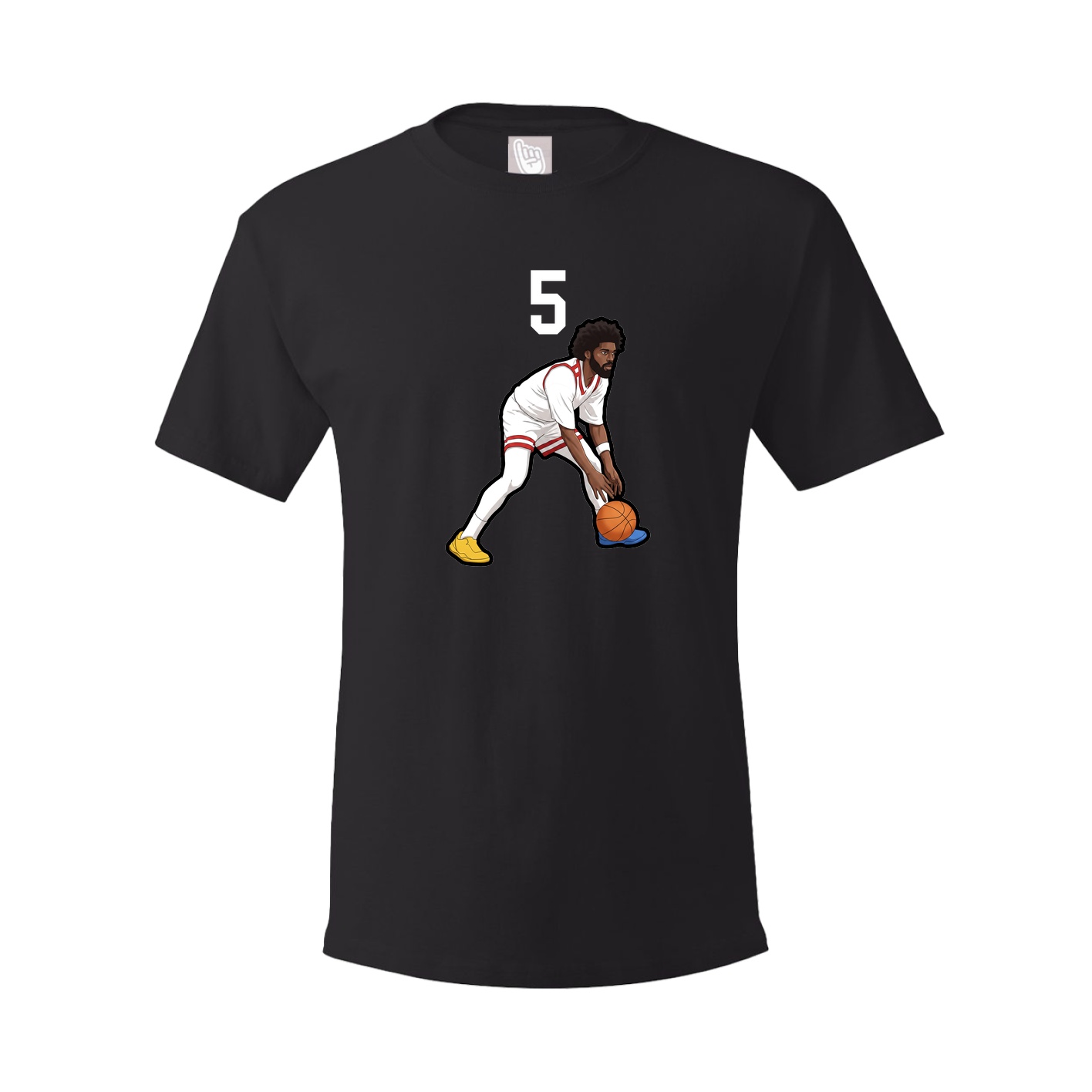 Youth Tee — Number Top in Black