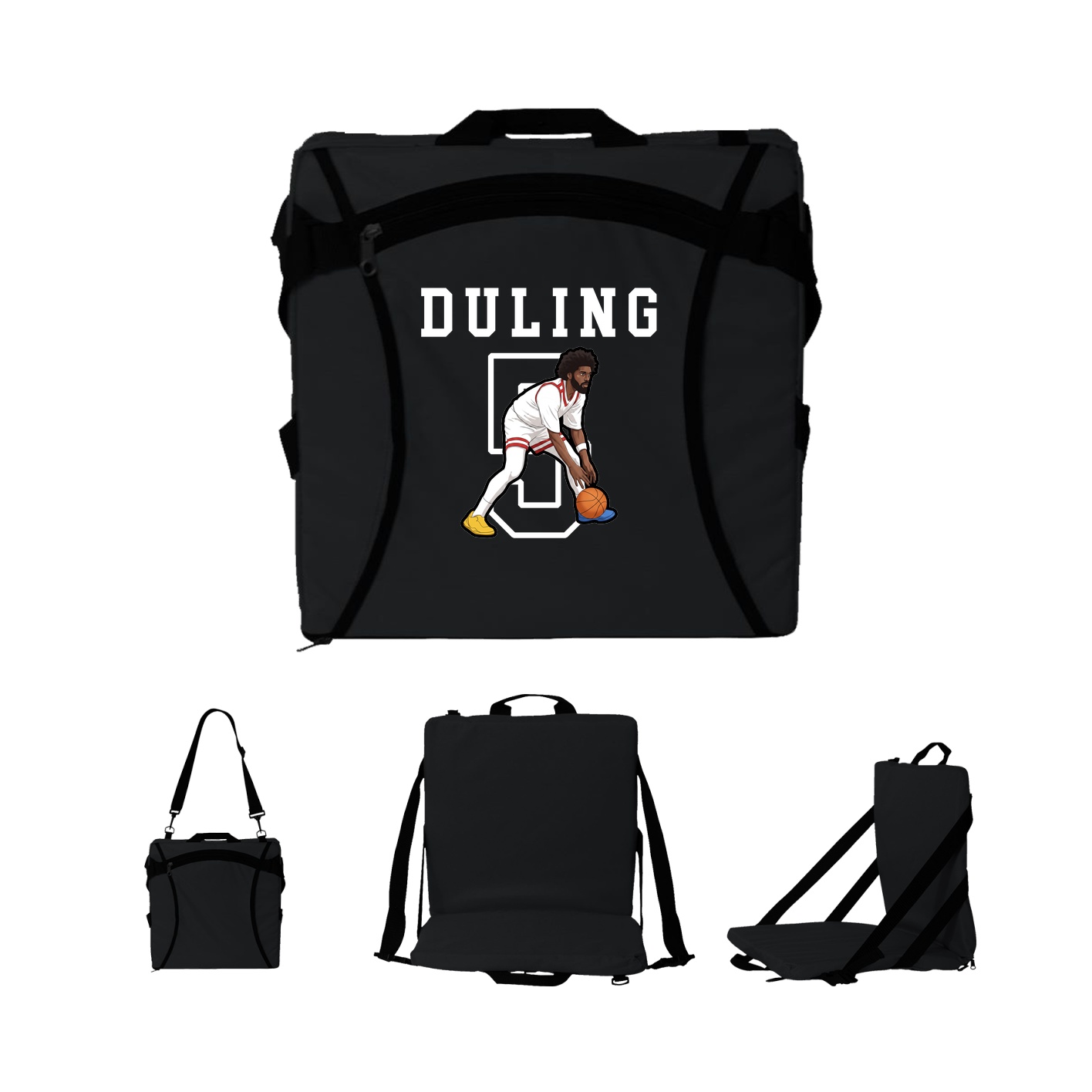 Folding Stadium Seat — Shirsey in Black