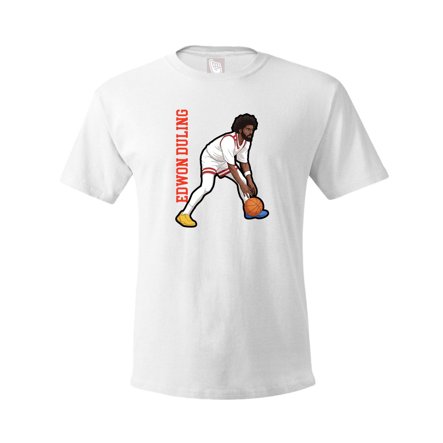 Tee — Name Vertical in White