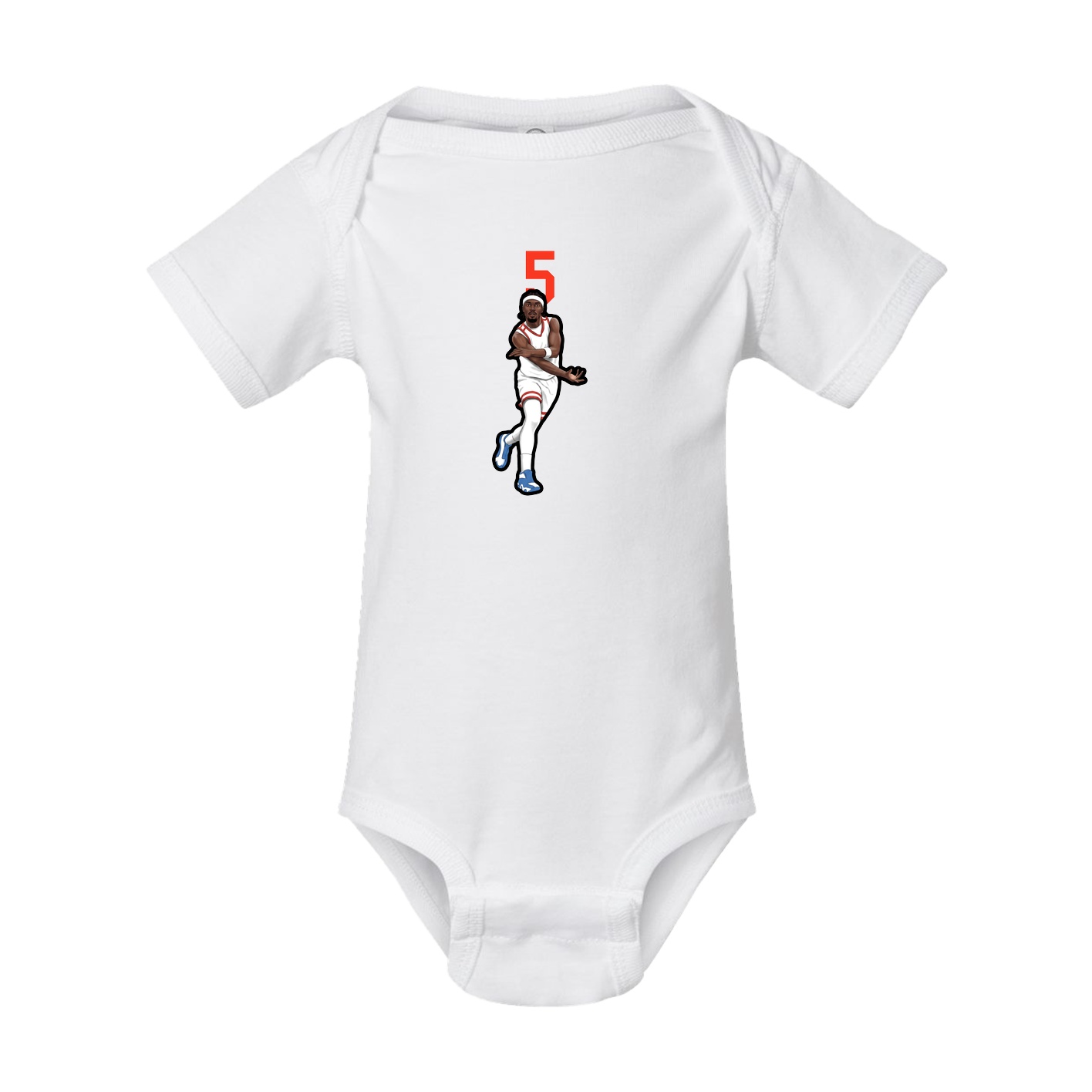 Baby Onesie — Number Top in White
