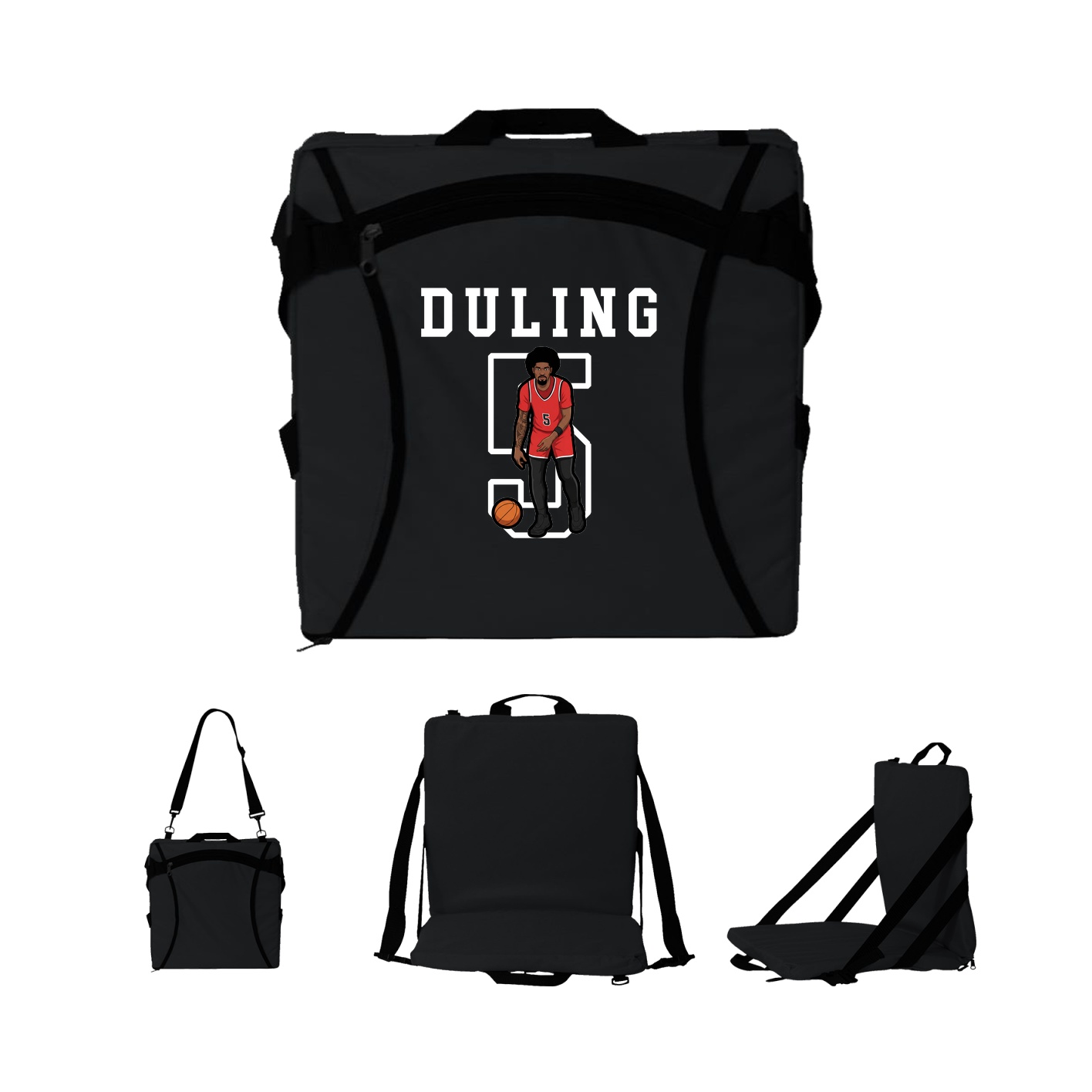 Folding Stadium Seat — Shirsey in Black