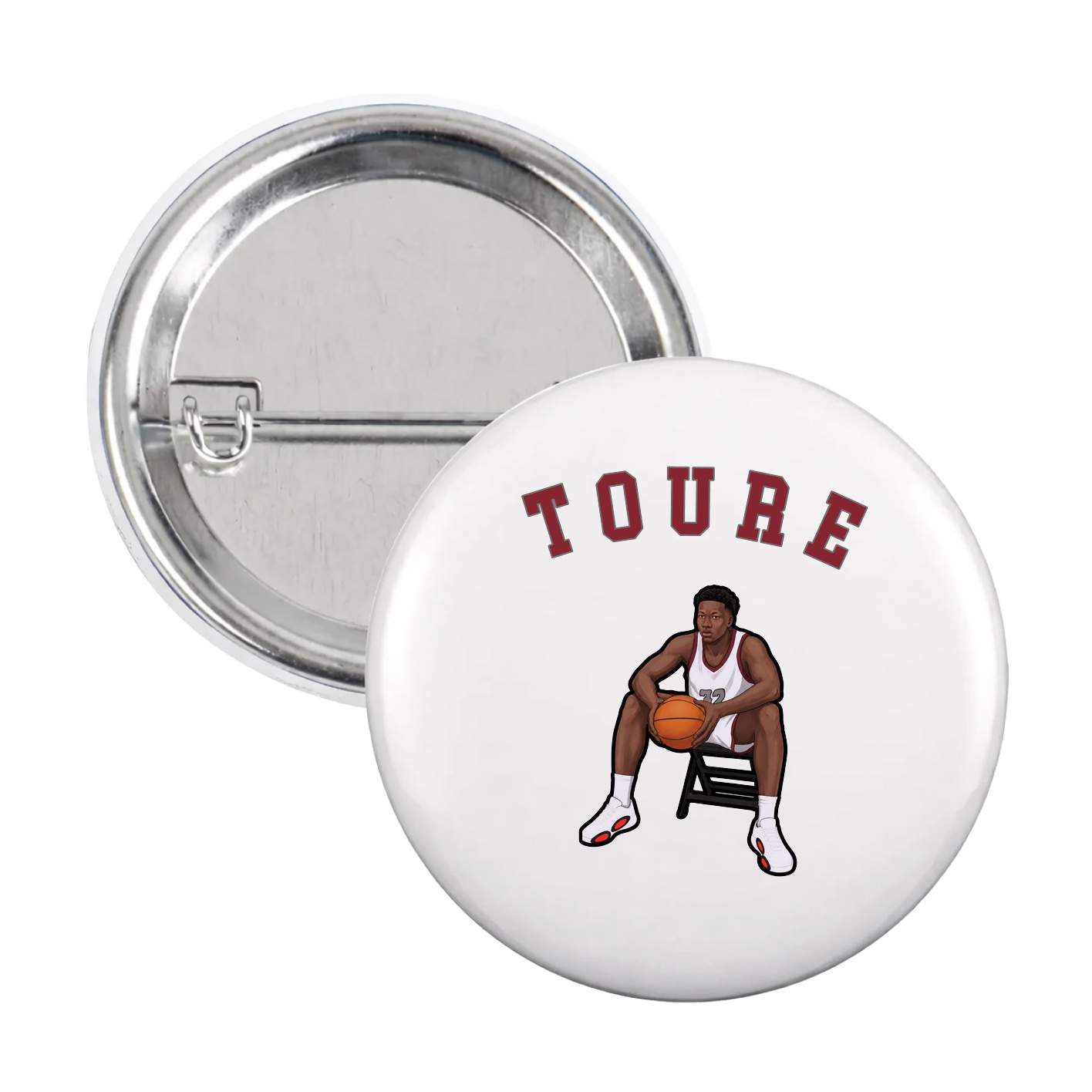 Game Day Button — Shirsey Arch in White