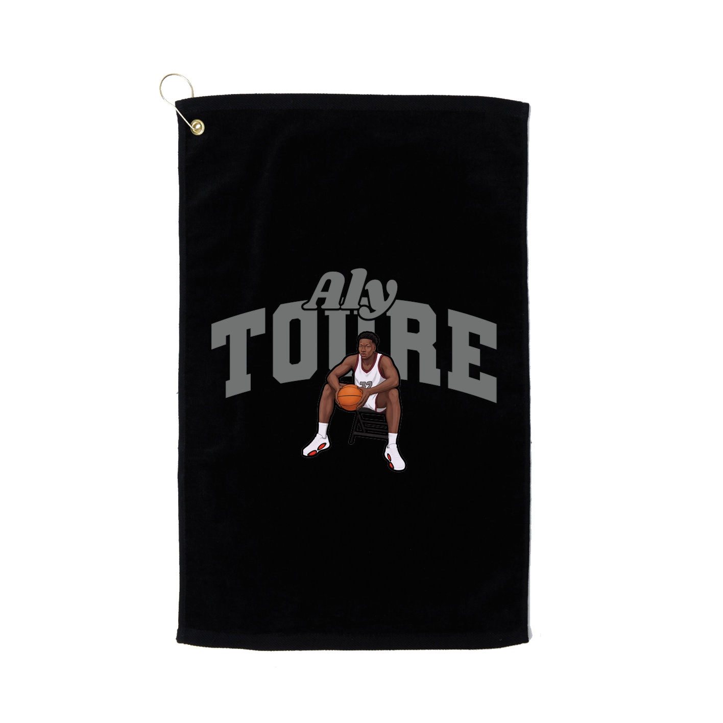 Golf Towel — Signature Arch in Black