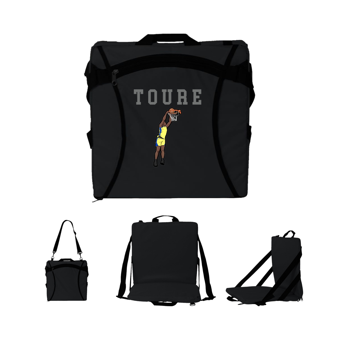 Folding Stadium Seat — Shirsey in Black