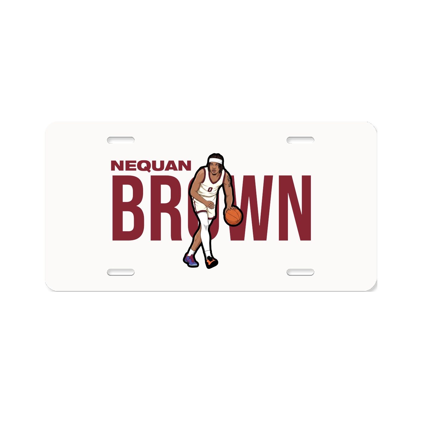 License Plate — Player Name in Classic