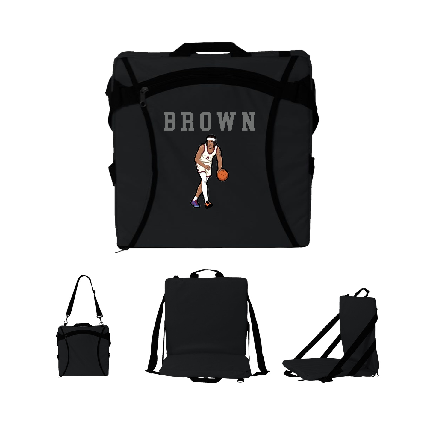 Folding Stadium Seat — Shirsey in Black