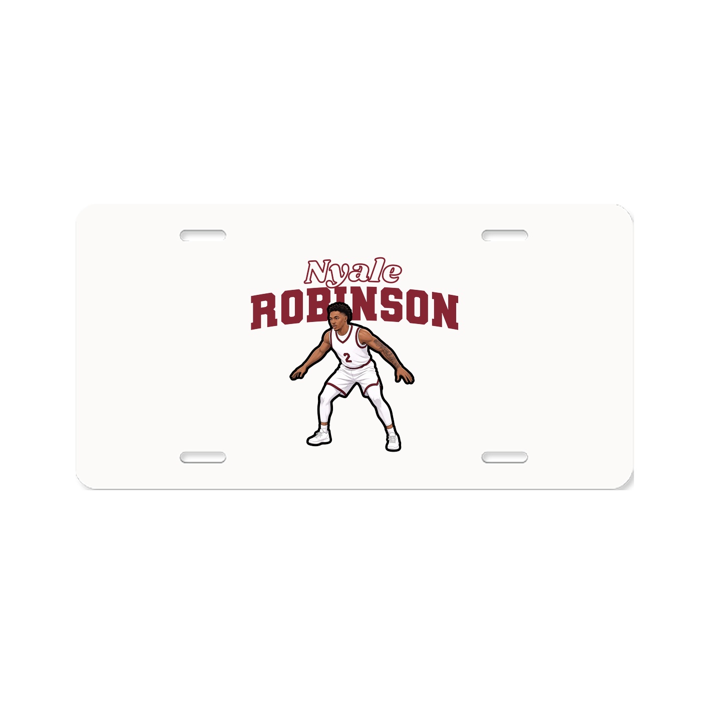 License Plate — Name Arch in Classic