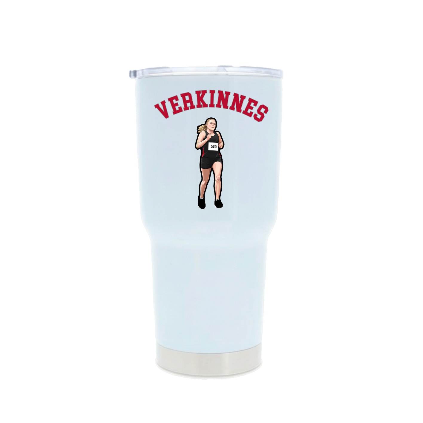 30oz Stainless Steel Tumbler — Shirsey Arch in White