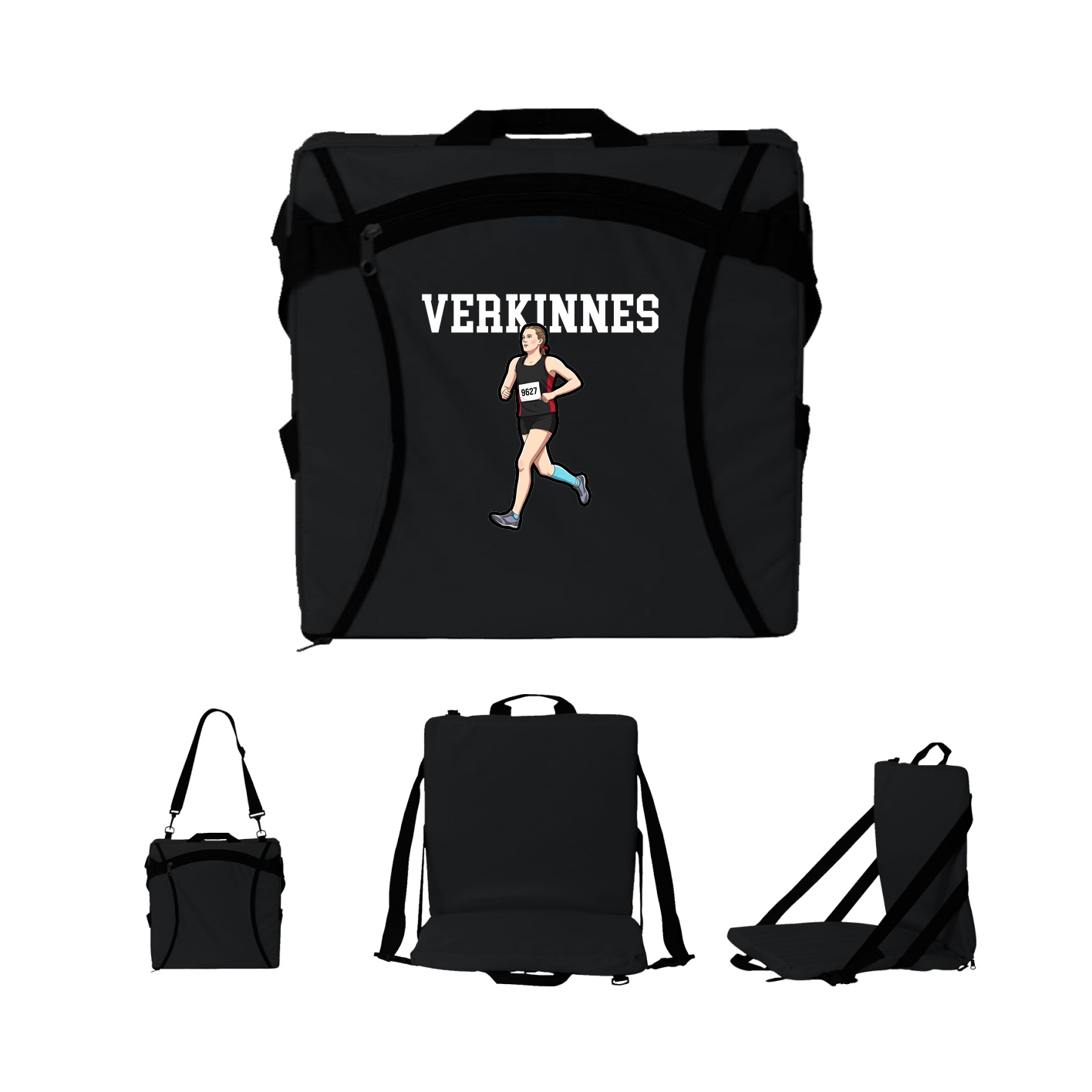 Folding Stadium Seat — Shirsey in Black