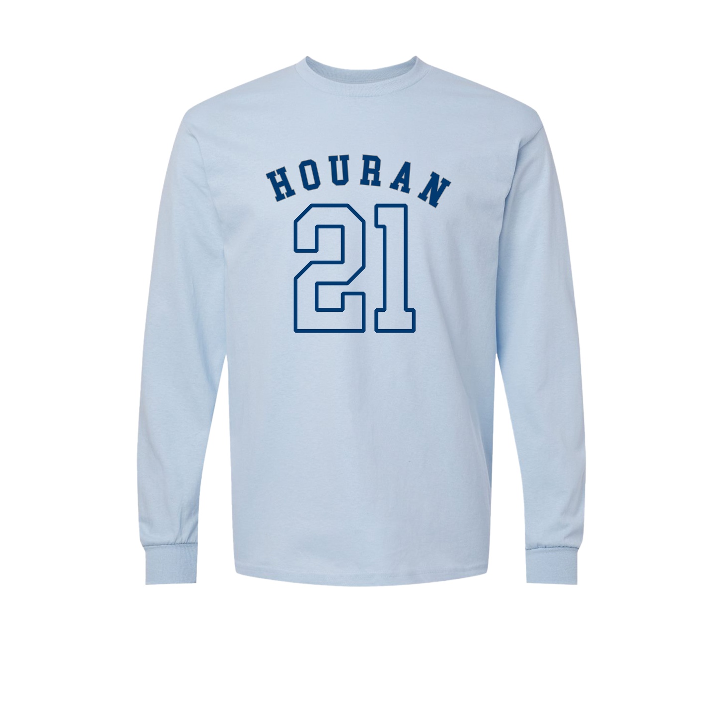 Long Sleeve Tee — Shirsey Arch in Light Blue