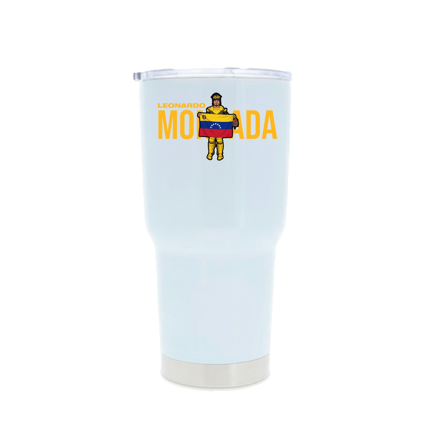 30oz Stainless Steel Tumbler — Player Name in White
